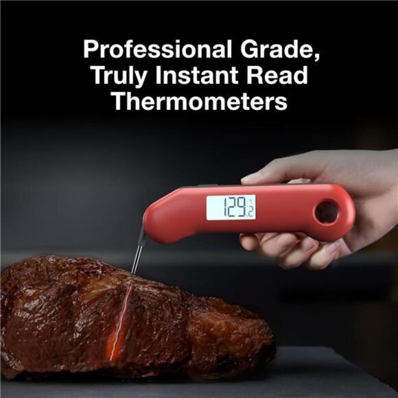 ProfessionaI Meat Thermometer Digital, 3X Faster 0.5 Sec Instant Read, NIST - Picture 4 of 8